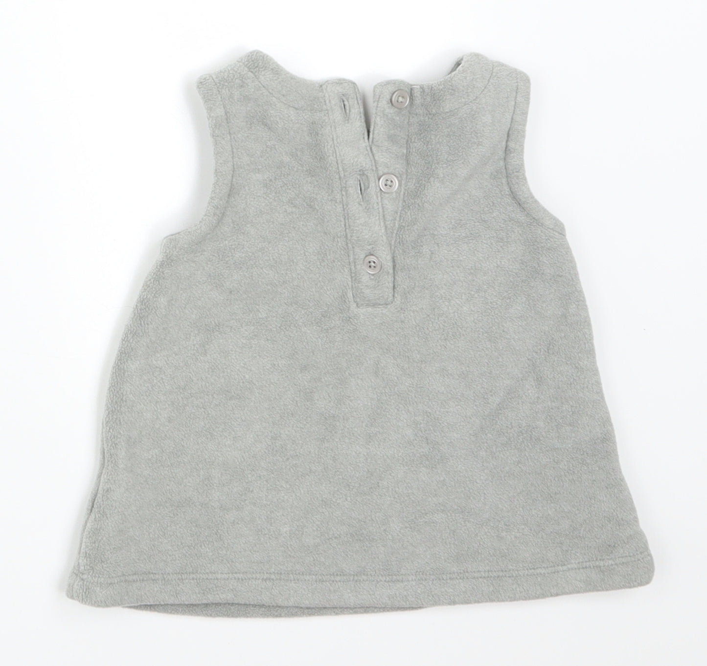 NEXT Girls Grey   Basic Tank Size 3-6 Months  - Heart