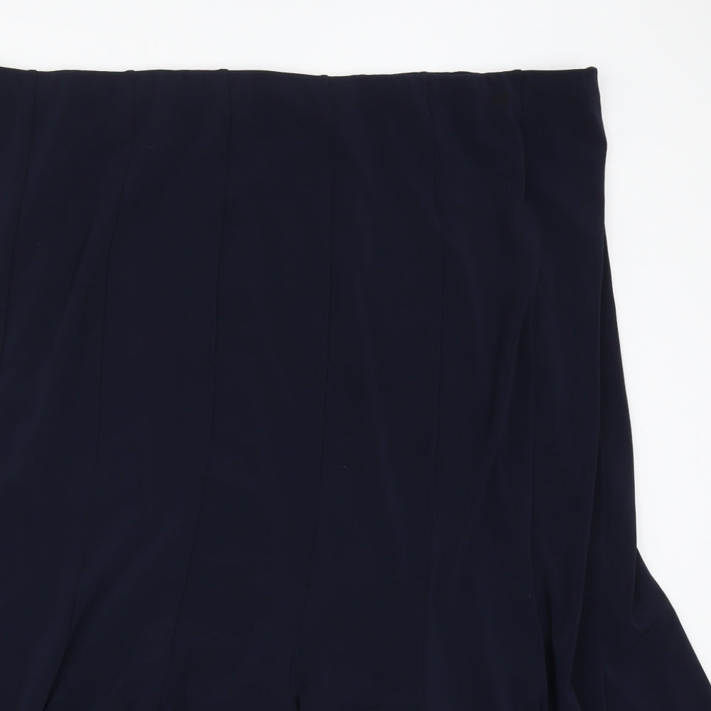 Anna Scholz Womens Blue   Flare Skirt Size 28