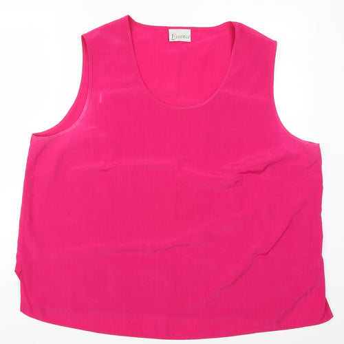 essence Womens Pink   Basic Tank Size 26