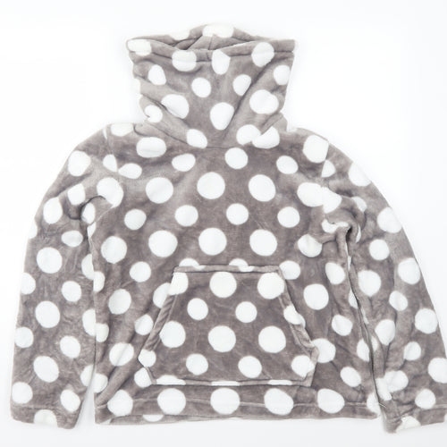 Inspirations Womens Grey Polka Dot  Top Pyjama Top Size 14
