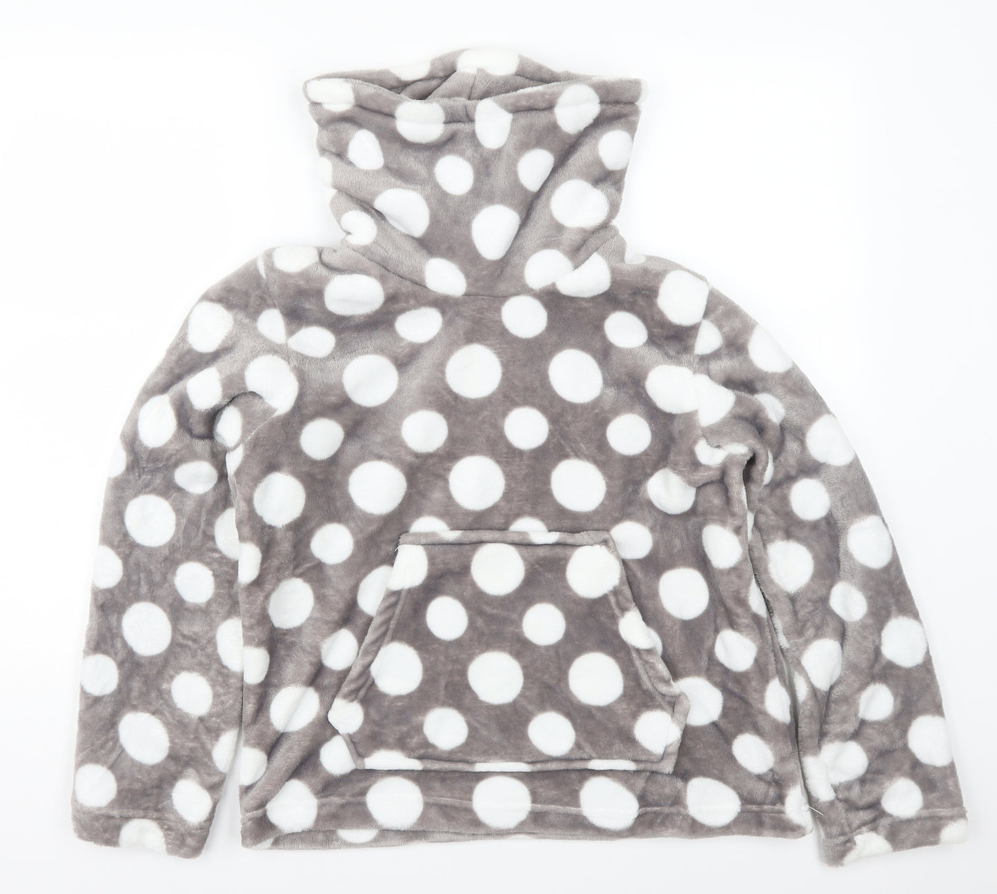 Inspirations Womens Grey Polka Dot  Top Pyjama Top Size 14