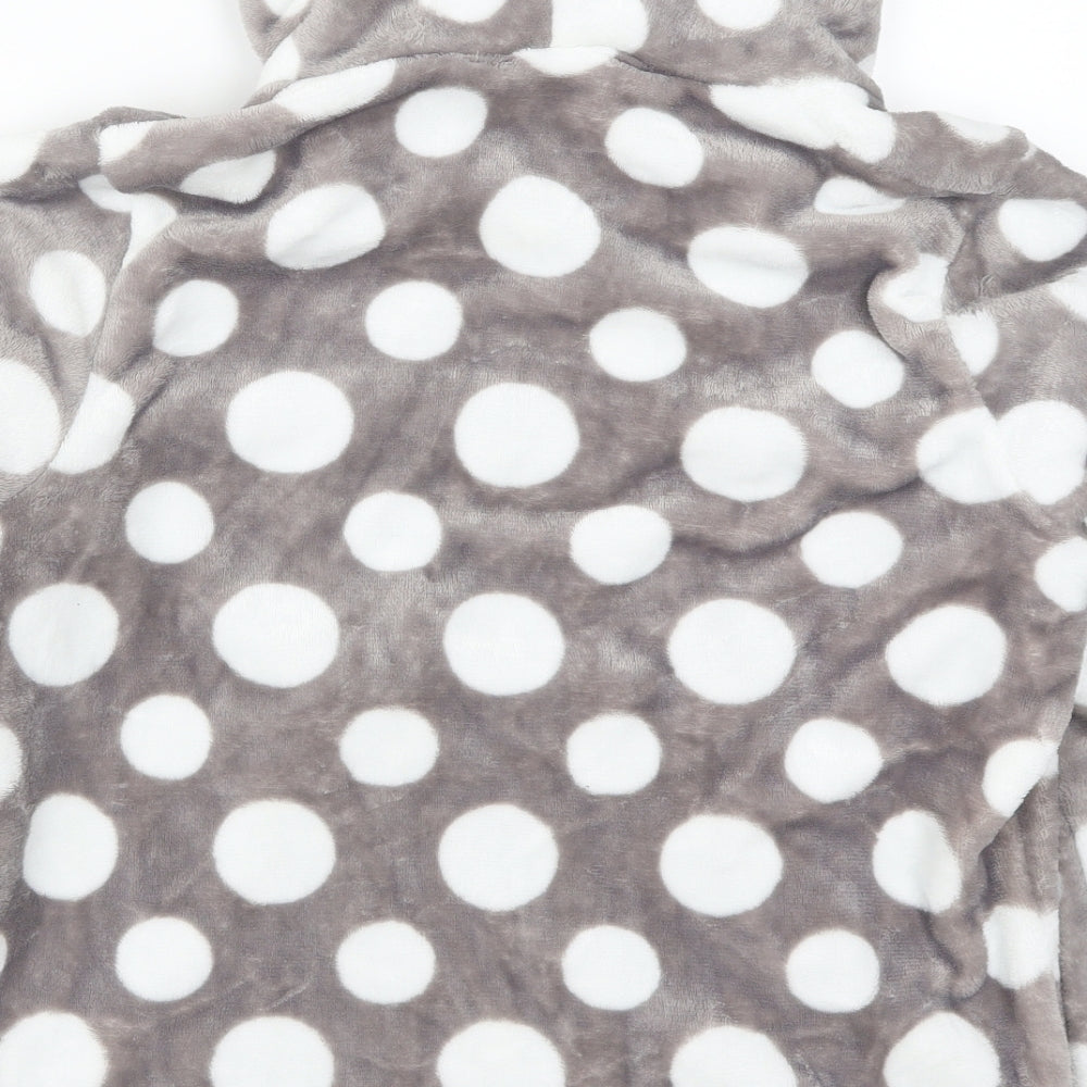 Inspirations Womens Grey Polka Dot  Top Pyjama Top Size 14