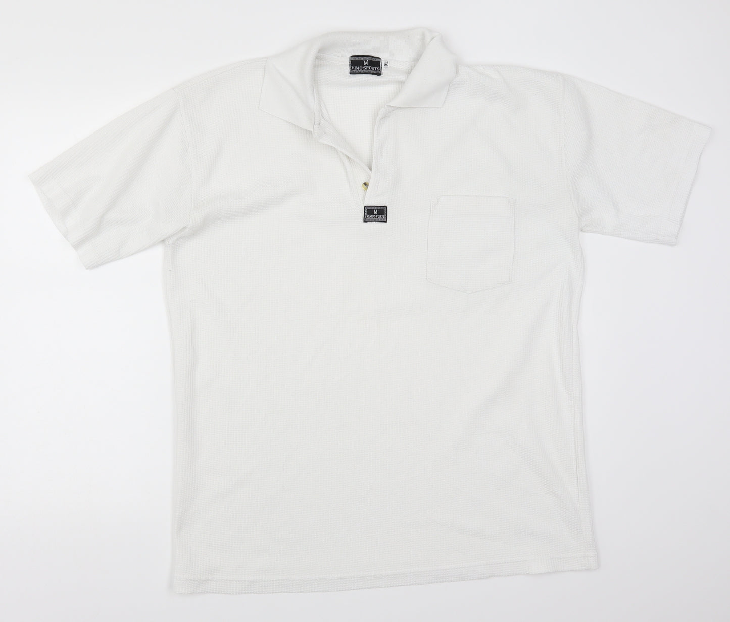Vimo Sports Mens White    Polo Size XL