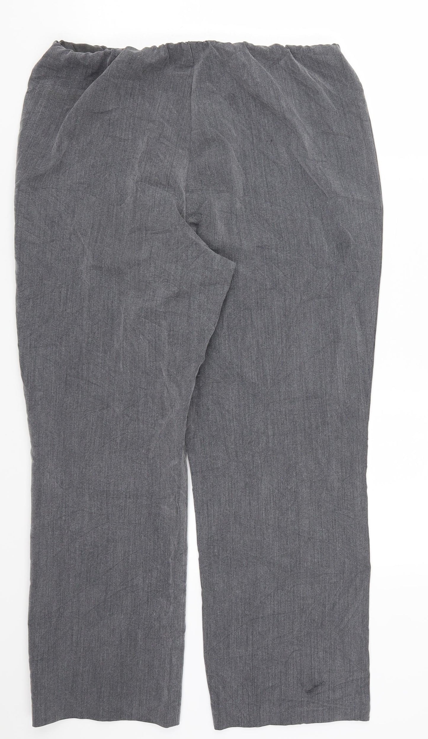 Preworn Womens Grey   Cropped Trousers Size 14 L26 in