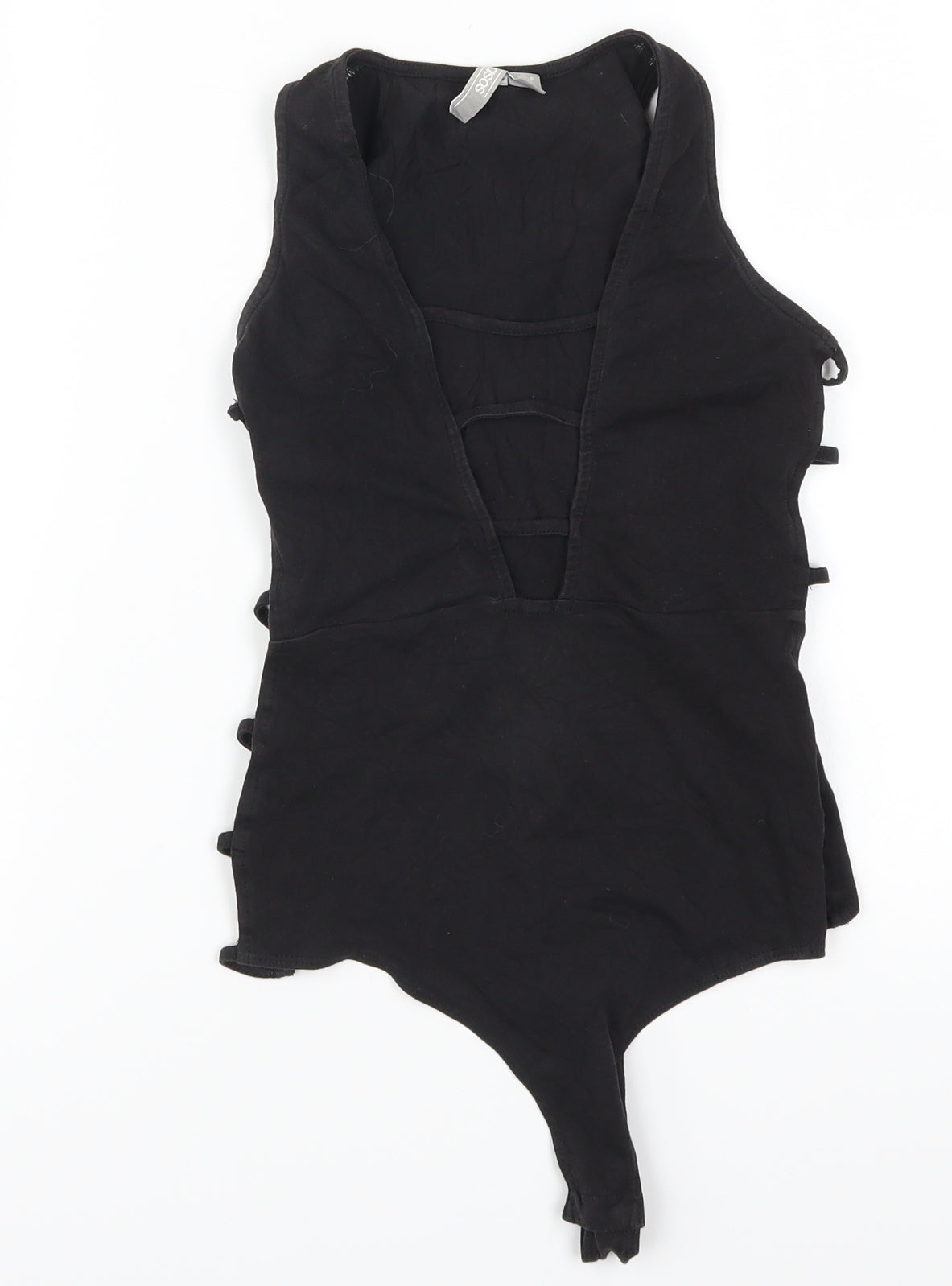 ASOS Womens Black   Bodysuit One-Piece Size 8