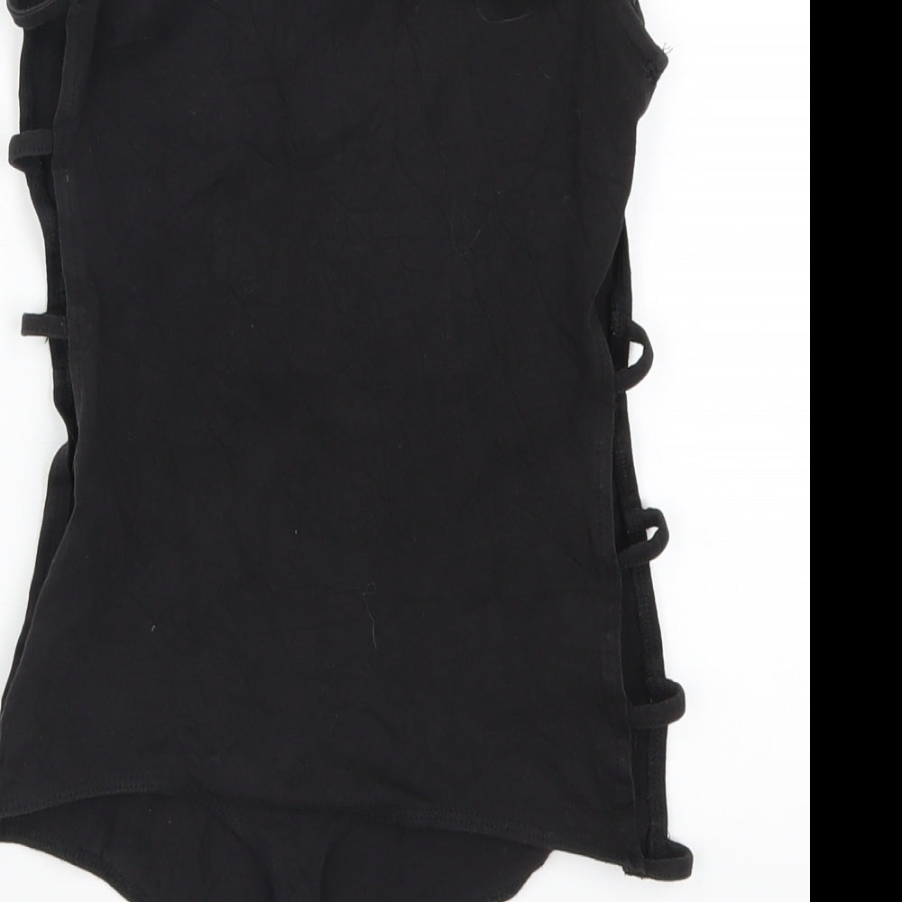 ASOS Womens Black   Bodysuit One-Piece Size 8