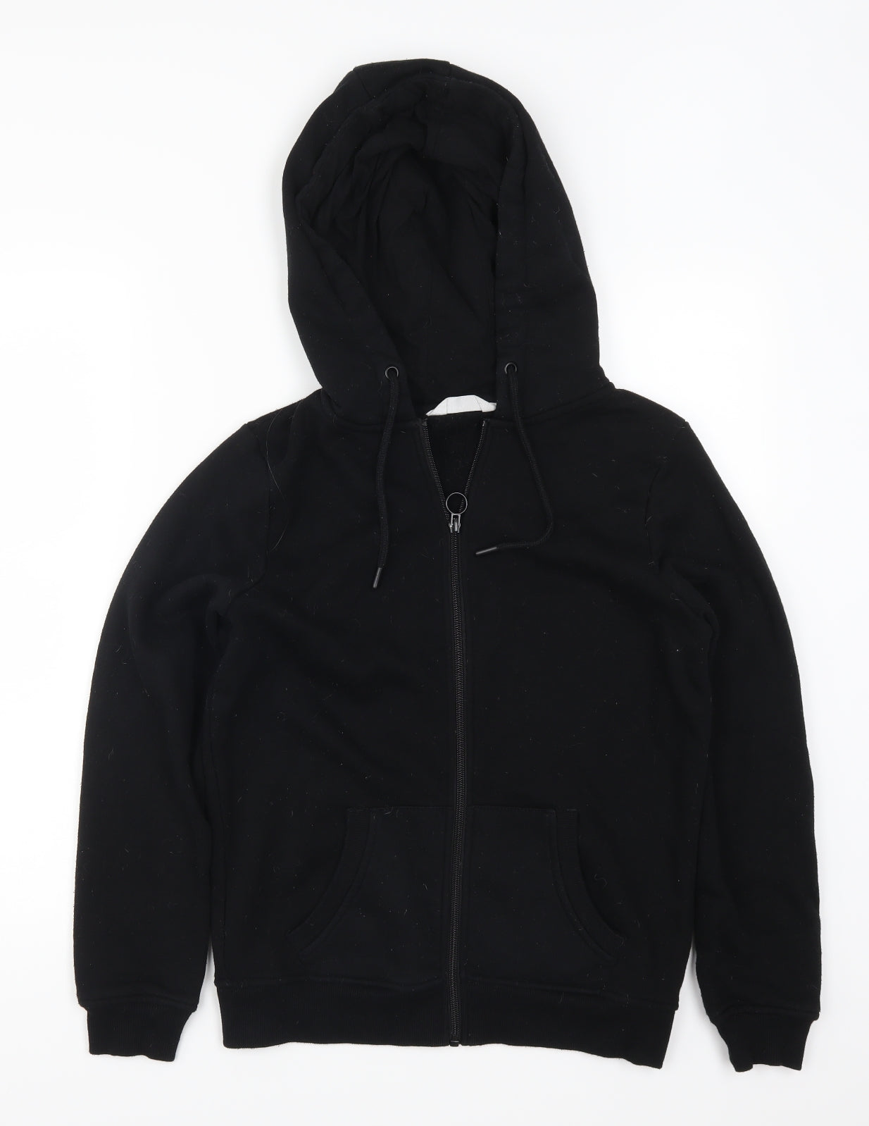 Primark Womens Black   Full Zip Hoodie Size 6