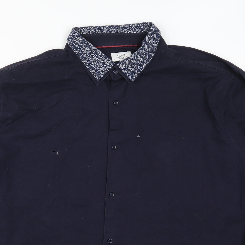 NEXT Mens Blue    Button-Up Size 3XL