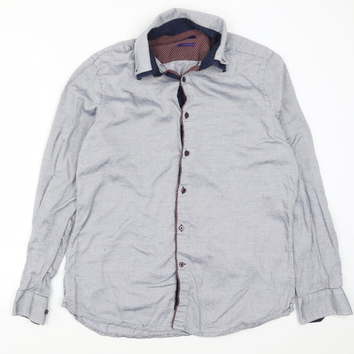 NEXT Mens Blue    Button-Up Size 17