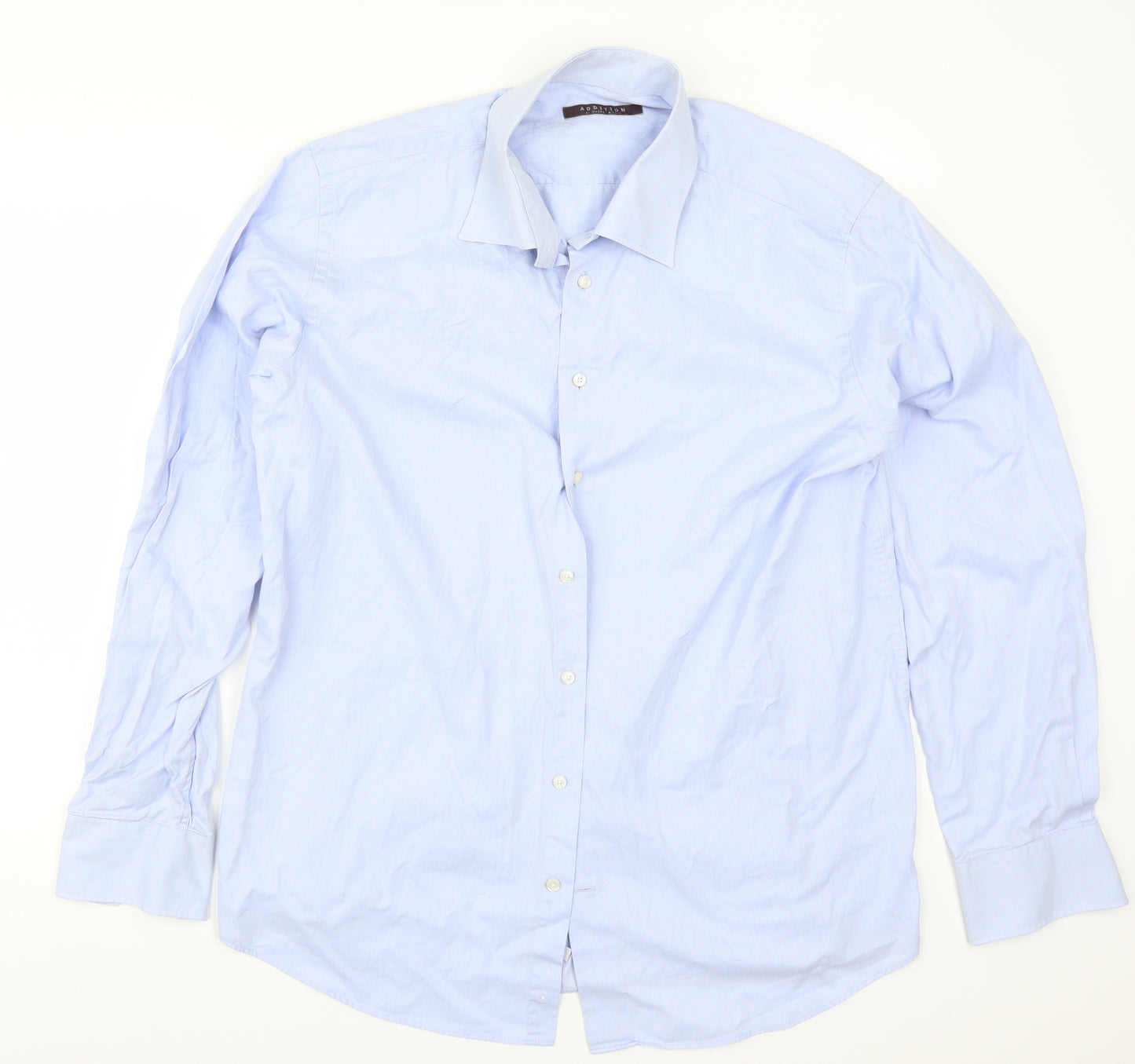 Addition Mens Blue    Dress Shirt Size XL