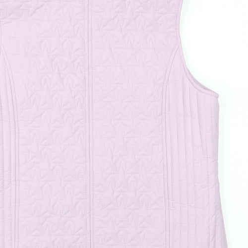 M&Co Womens Purple   Gilet Coat Size 16