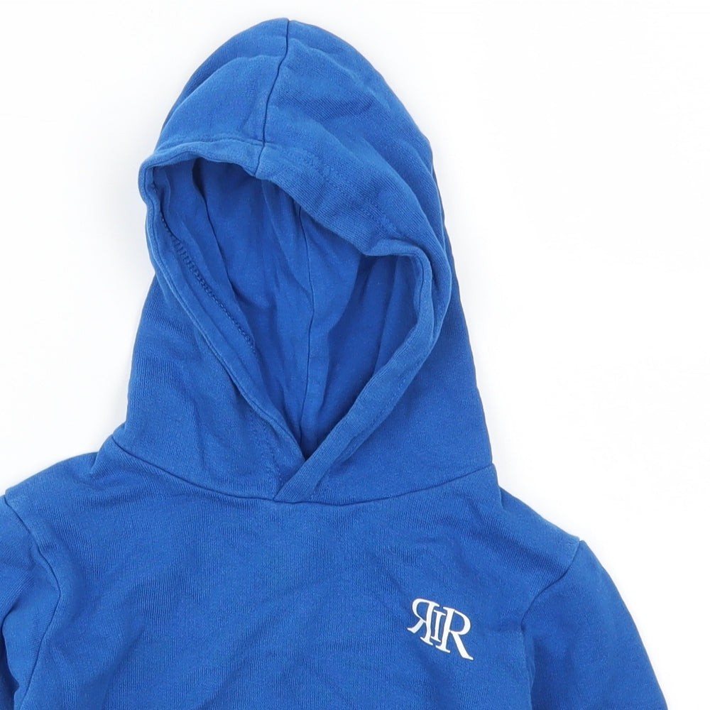 River Island Boys Blue   Pullover Hoodie Size 2-3 Years