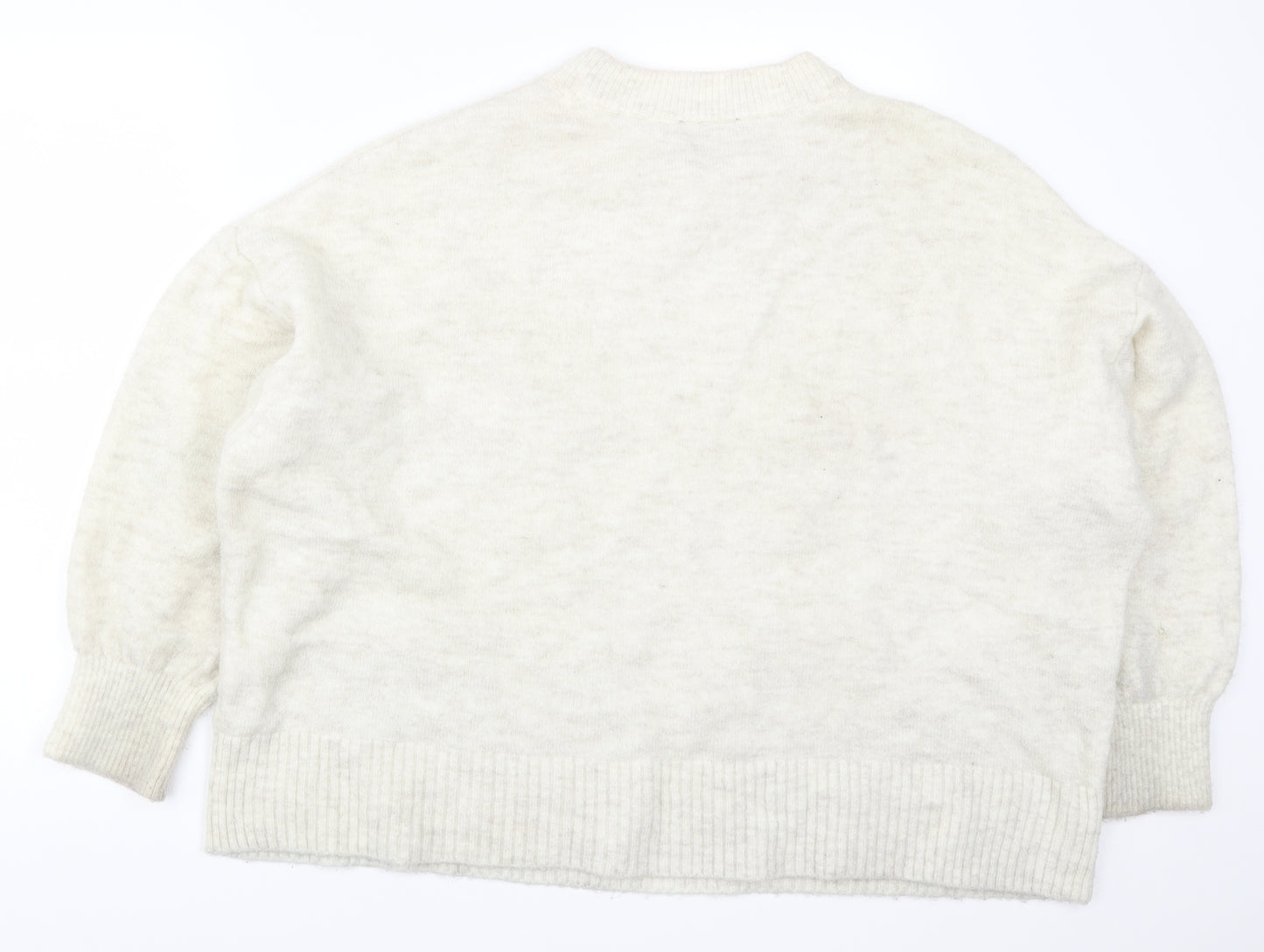 F&F Womens Beige  Knit Pullover Jumper Size 18