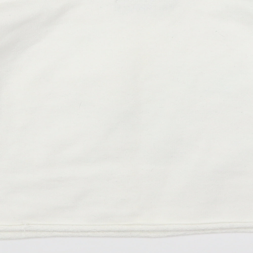 Pilot Womens White   Cape Sweatshirt Size M  - Skull