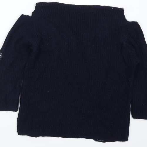 Select Womens Blue   Pullover Jumper Size 18  - Distressed Look