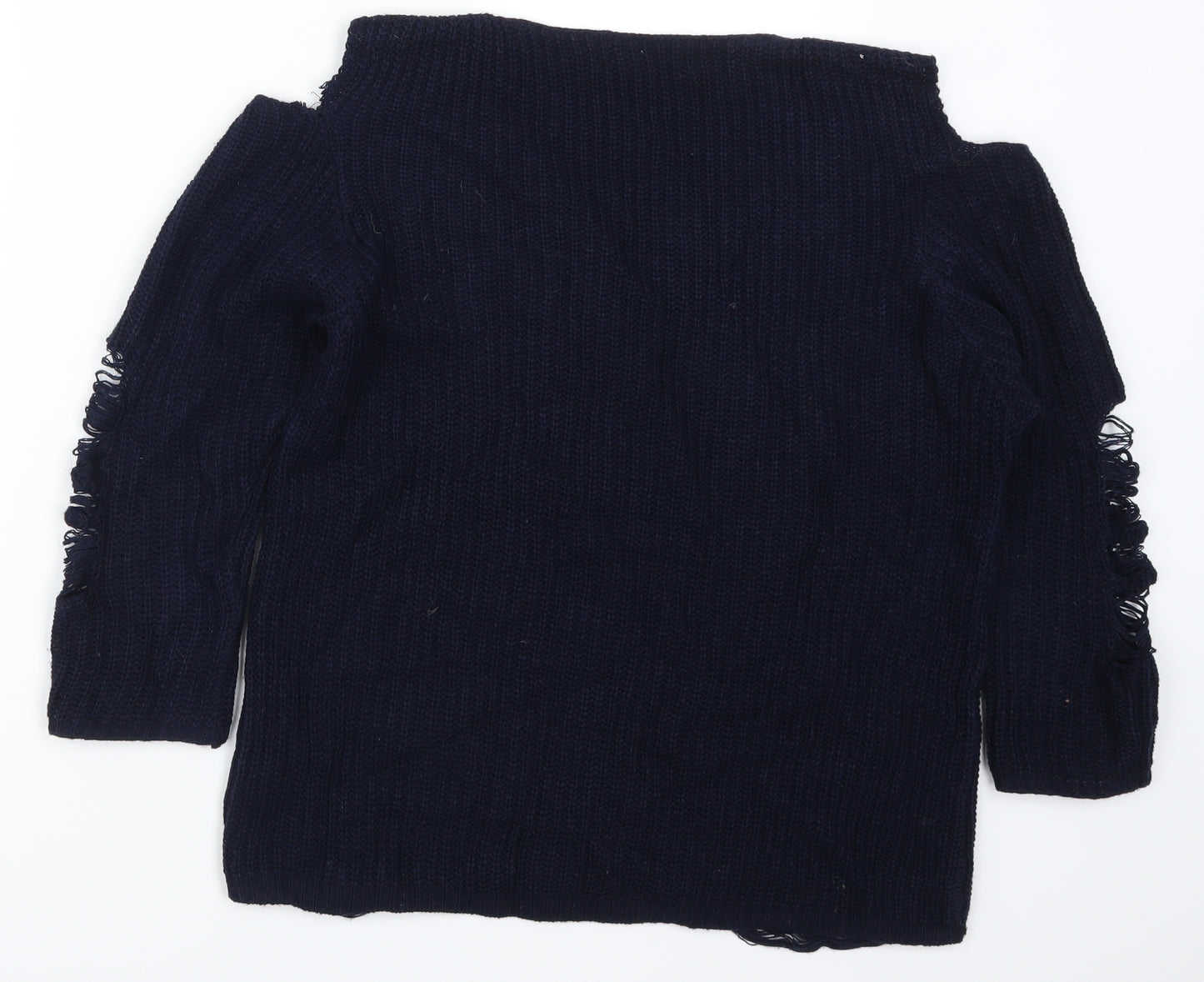 Select Womens Blue   Pullover Jumper Size 18  - Distressed Look