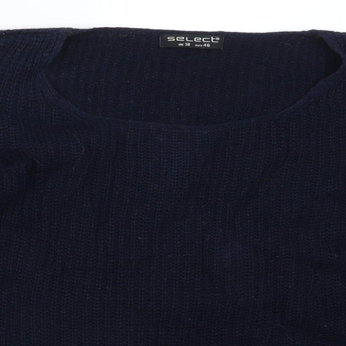 Select Womens Blue   Pullover Jumper Size 18  - Distressed Look