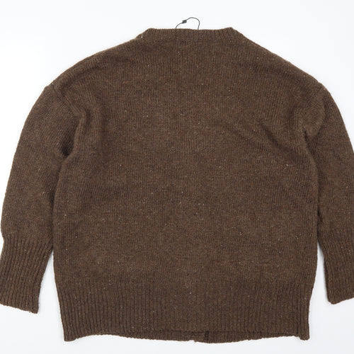 Zara Womens Brown   Cardigan Jumper Size M