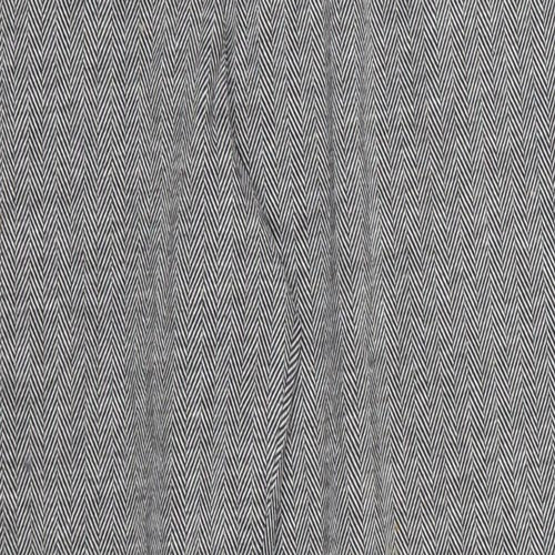 Marks and Spencer Womens Grey Herringbone  Trousers  Size 12 L28 in