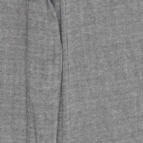 Marks and Spencer Womens Grey Herringbone  Trousers  Size 12 L28 in