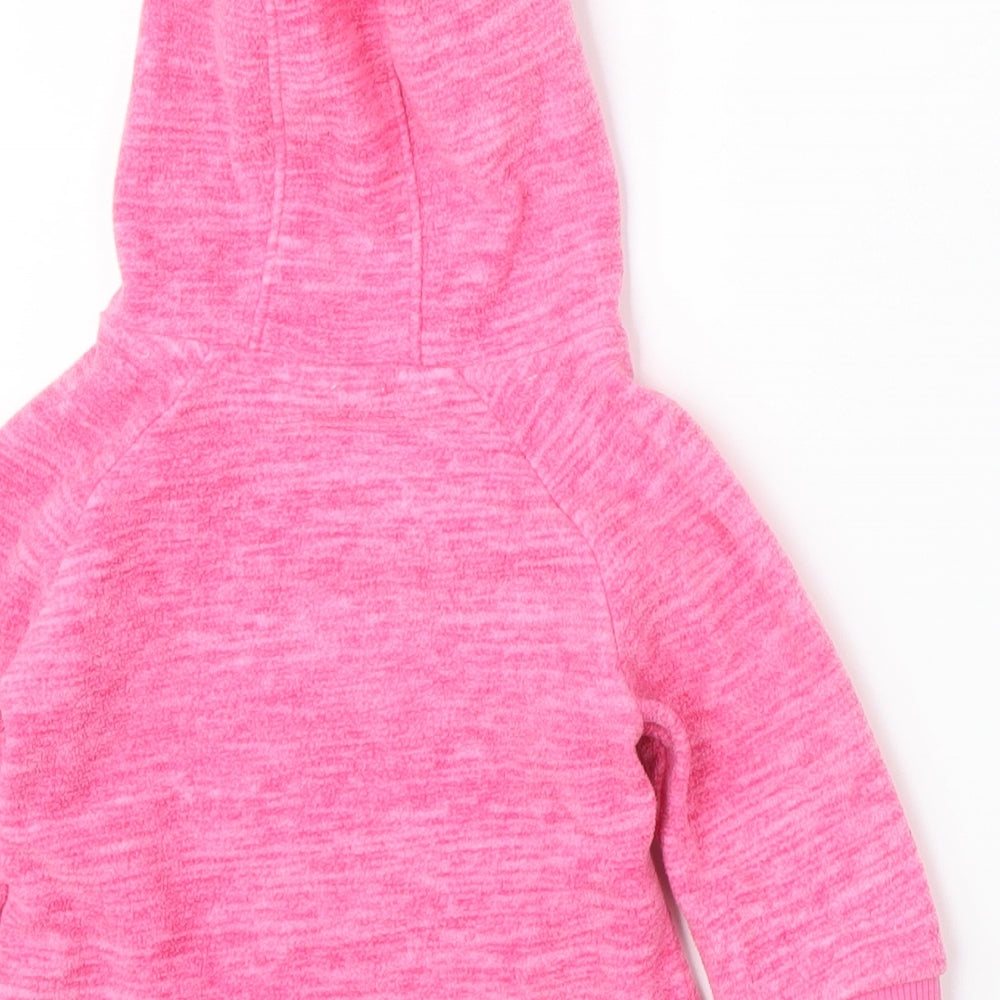 NEXT Girls Pink   Pullover Jumper Size 6-9 Months  - Rabbit Fox Dog