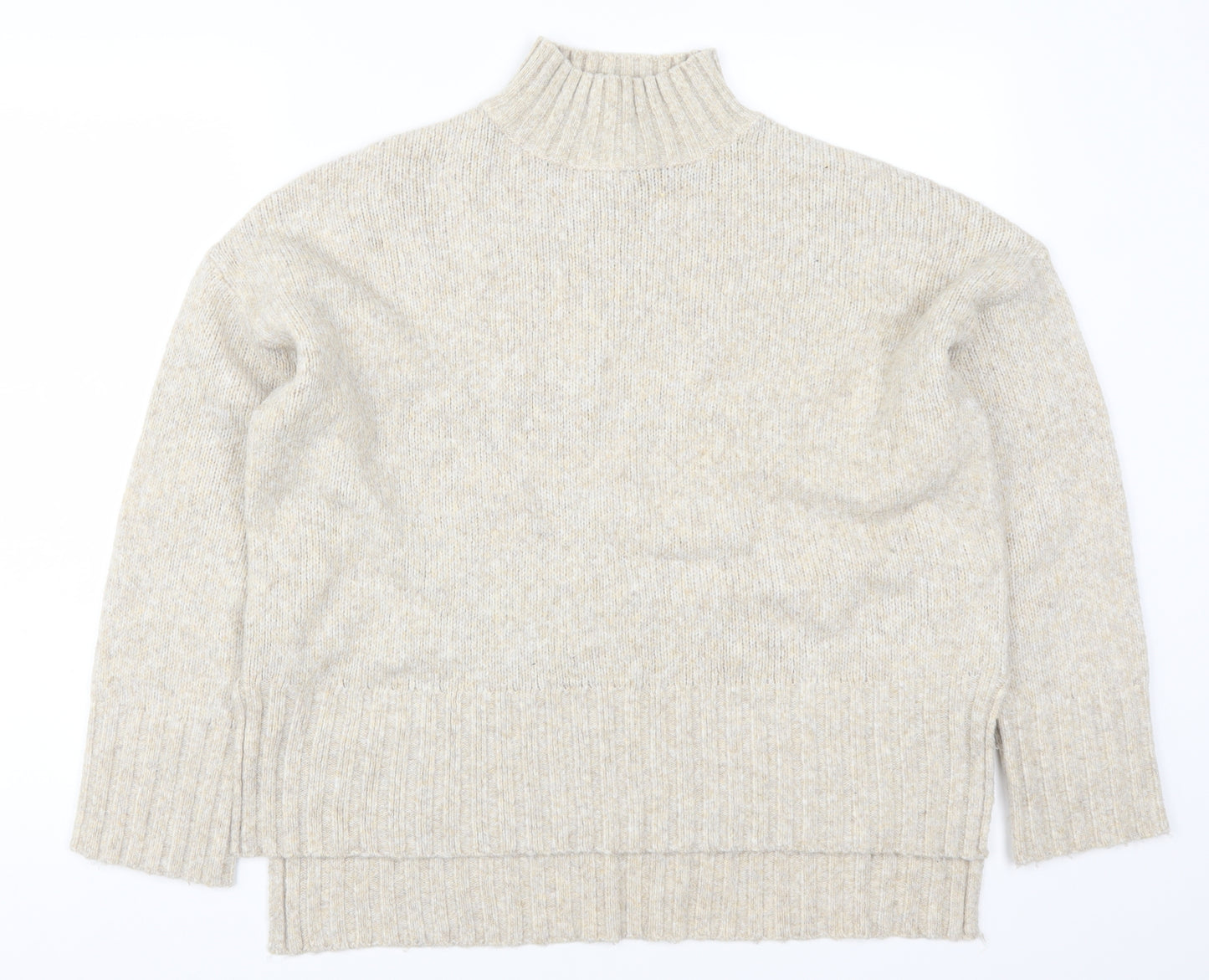 New Look Womens Beige  Knit Pullover Jumper Size M