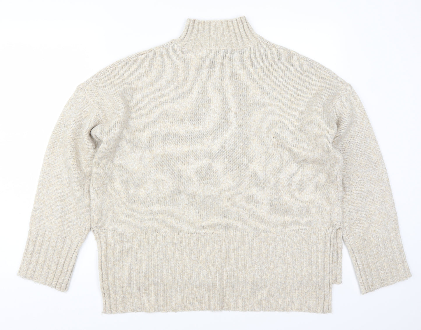 New Look Womens Beige  Knit Pullover Jumper Size M