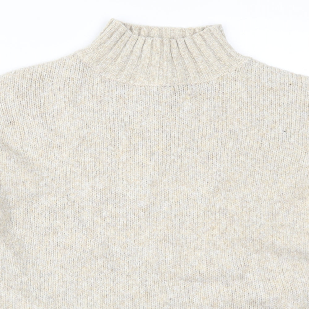 New Look Womens Beige  Knit Pullover Jumper Size M