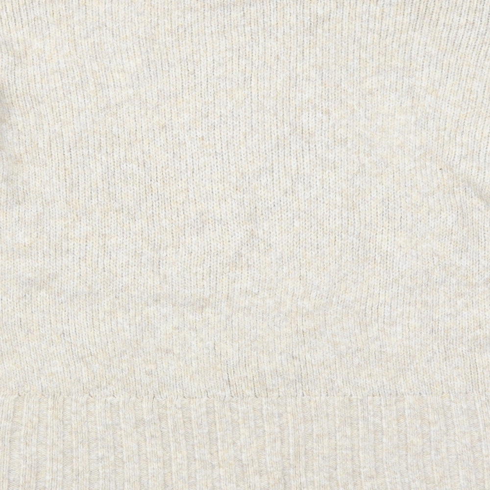 New Look Womens Beige  Knit Pullover Jumper Size M