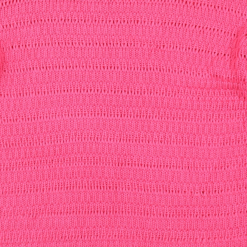 Papaya Womens Pink  Knit Pullover Jumper Size M