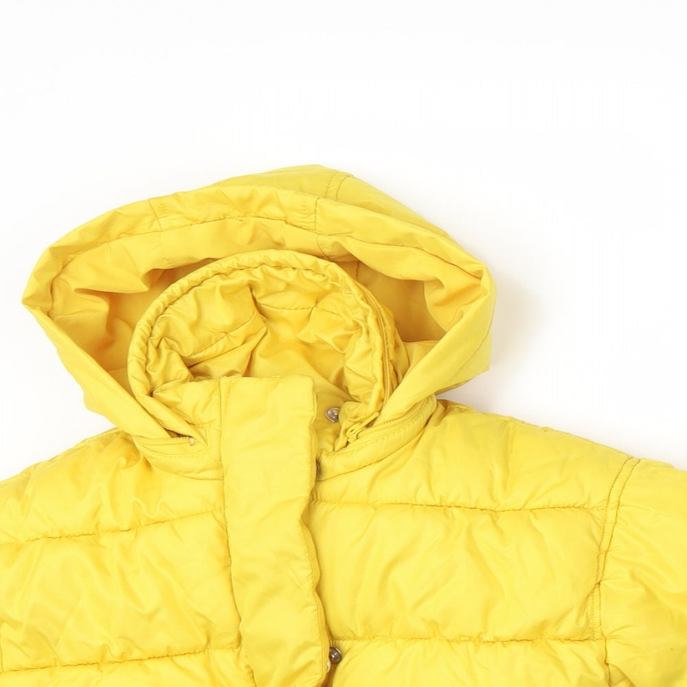 NEXT Girls Yellow   Basic Coat Coat Size 4 Years