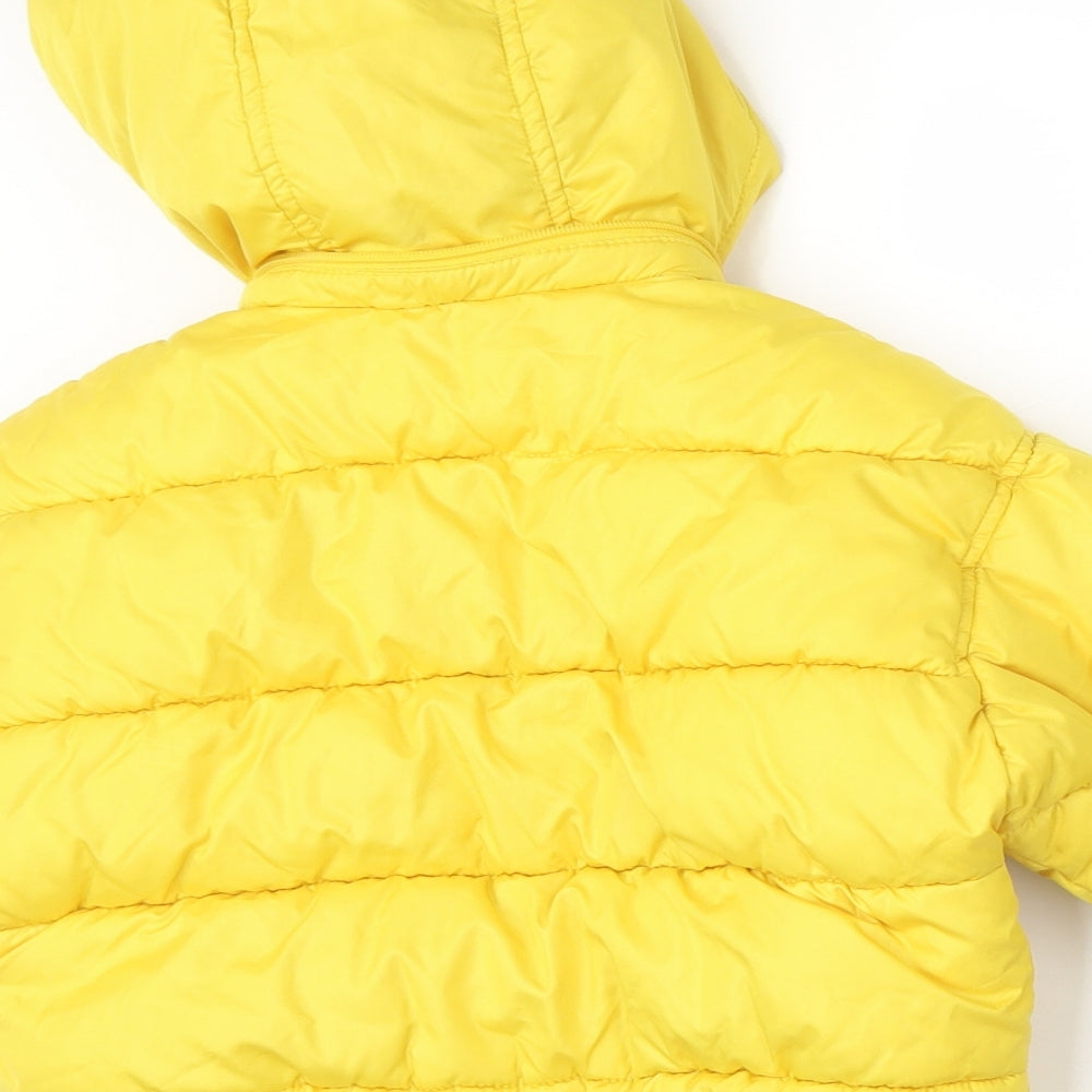 NEXT Girls Yellow   Basic Coat Coat Size 4 Years