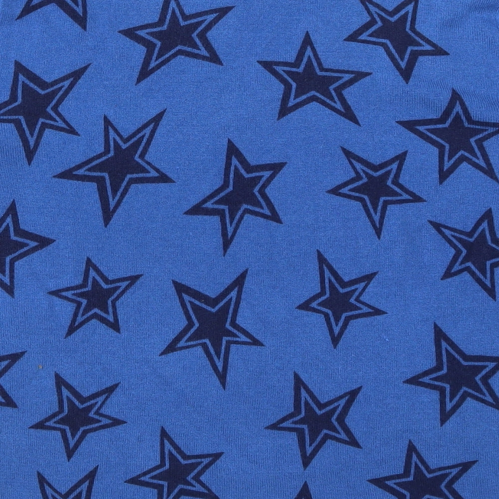Marks and Spencer Womens Blue Geometric  Pullover Jumper Size 12  - Stars