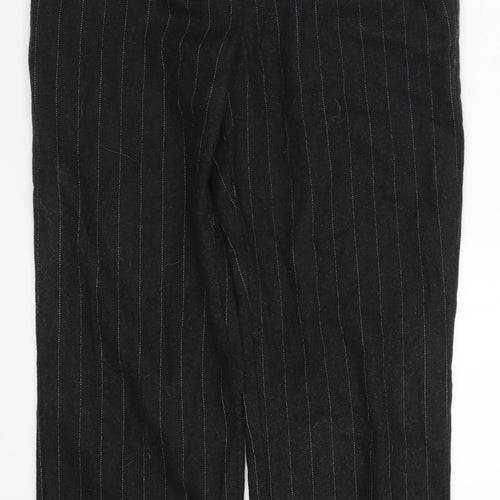Preworn Womens Grey Striped  Trousers  Size 10 L26 in