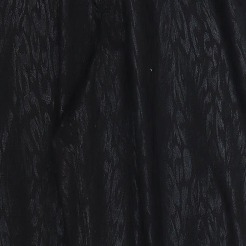 Preworn Womens Black Animal Print Denim Jegging Jeans Size 32 in L29 in