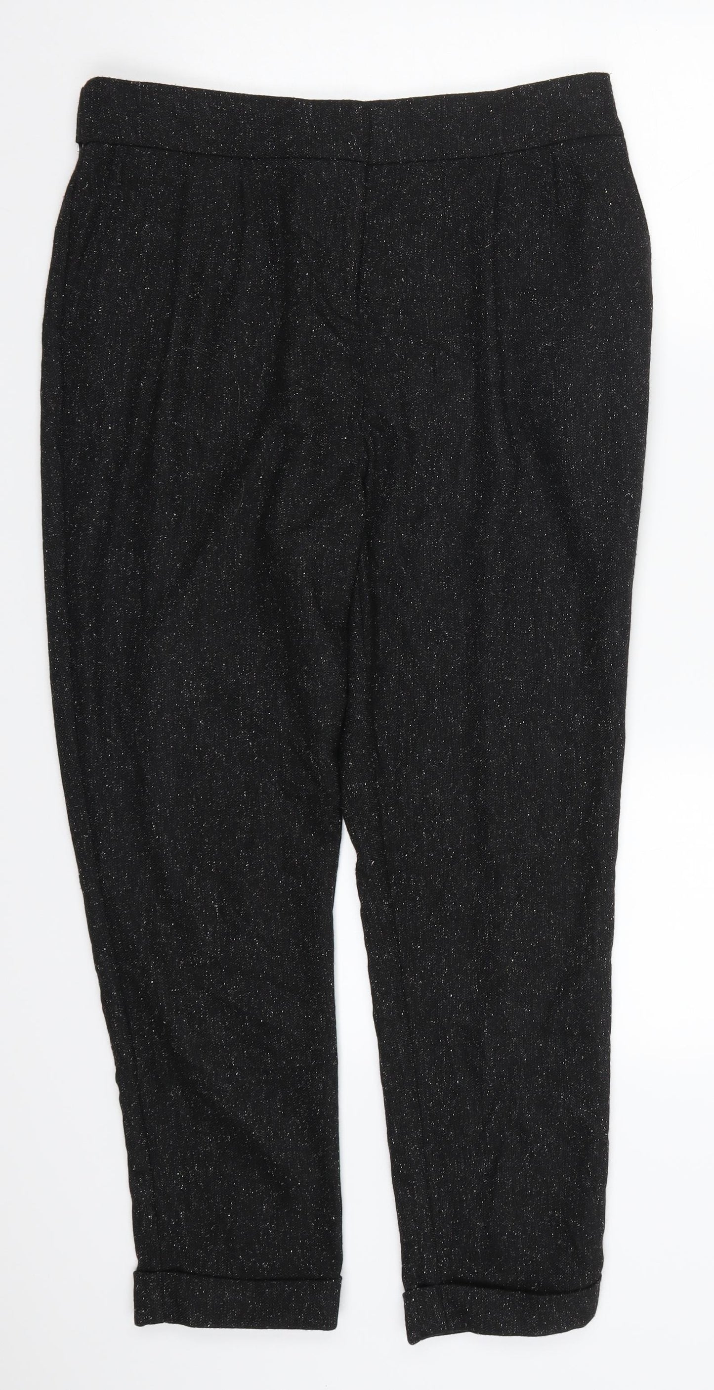 NEXT Womens Black   Trousers  Size 12 L26 in