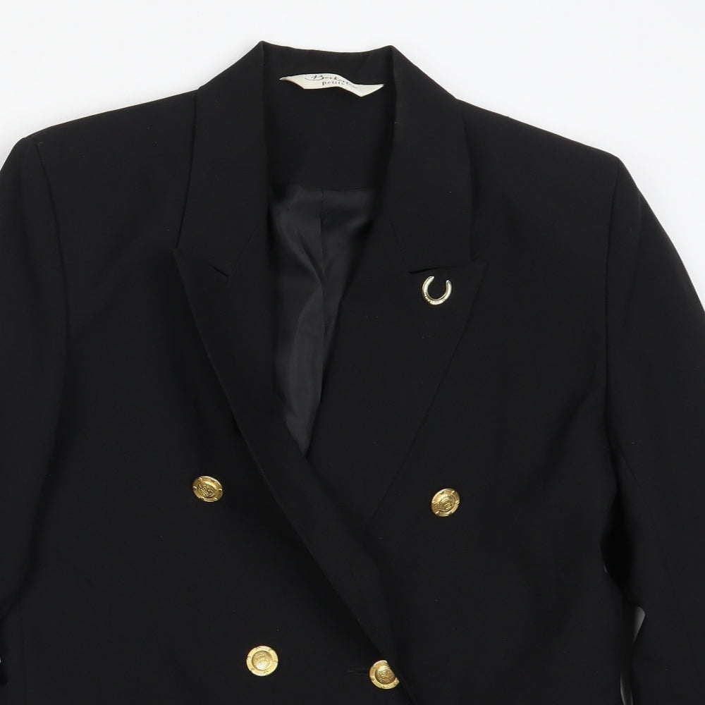 Berkertex Womens Black   Jacket Suit Jacket Size 14