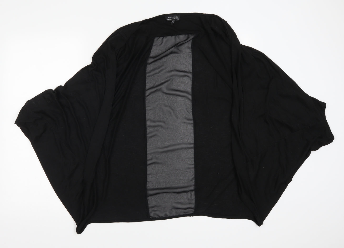 Warehouse Womens Black   Shrug Jumper Size 18