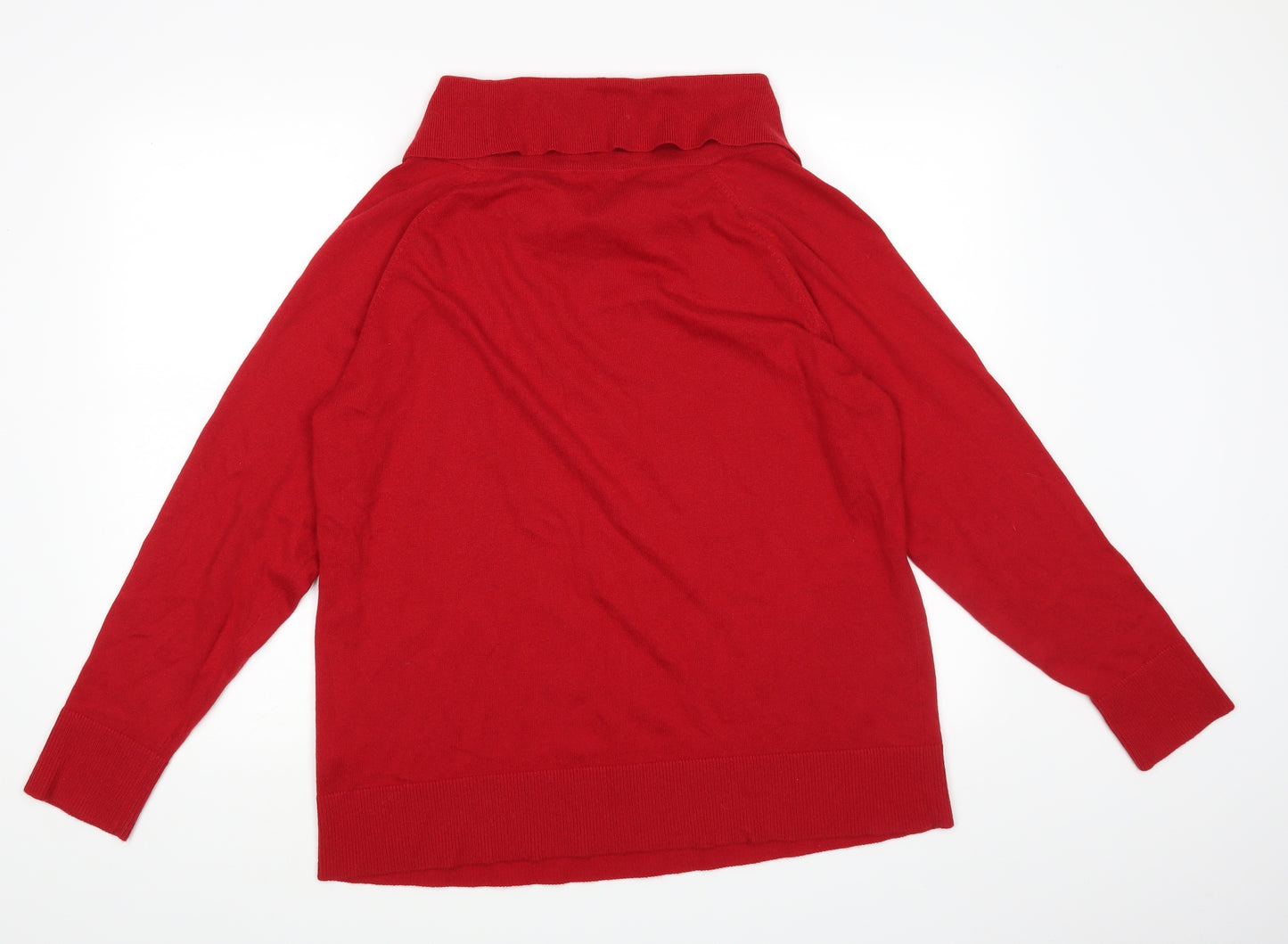 M&S Womens Red   Pullover Jumper Size 22