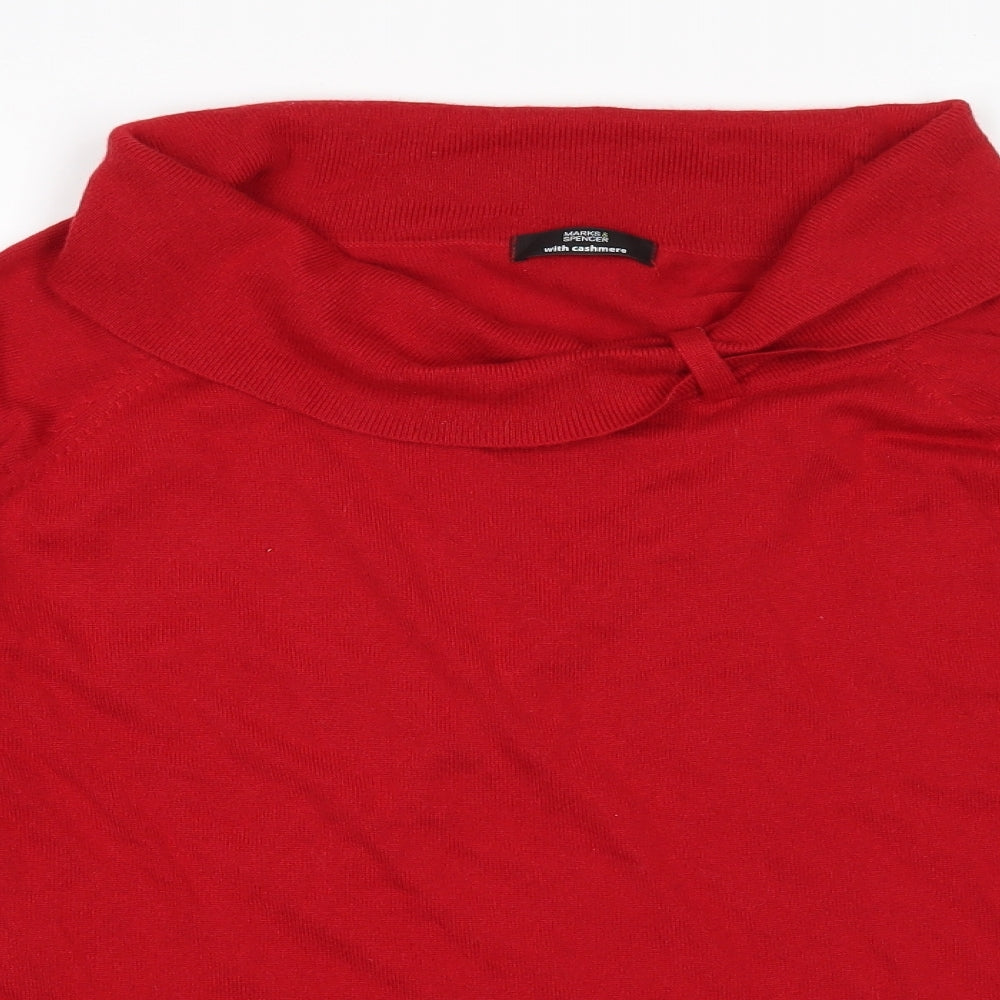 M&S Womens Red   Pullover Jumper Size 22