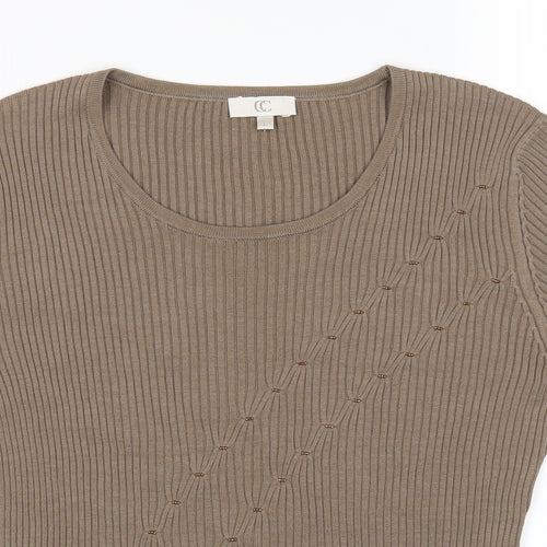 CC Womens Brown   Basic T-Shirt Size L