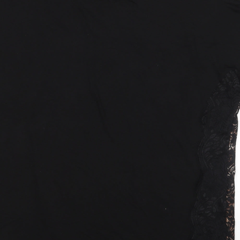 F&F Womens Black Animal Print  Basic T-Shirt Size 20