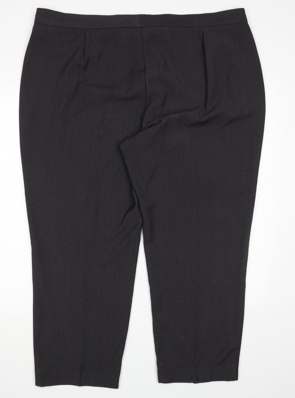 M&S Womens Grey   Trousers  Size 22 L26.5 in