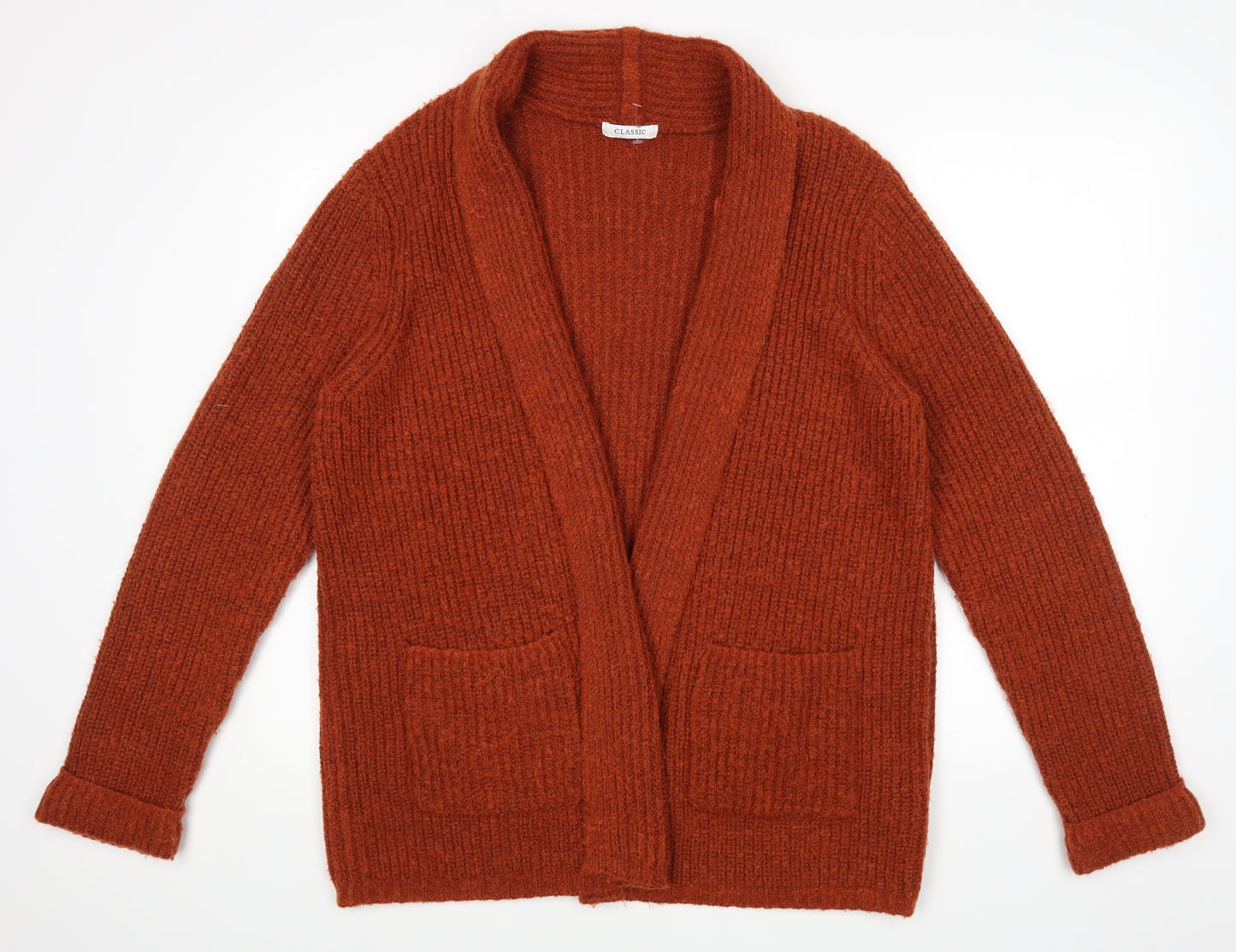 M&S Womens Orange   Wrap Jumper Size 18