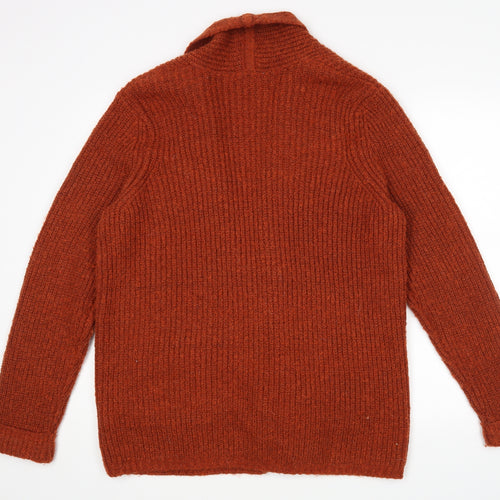 M&S Womens Orange   Wrap Jumper Size 18