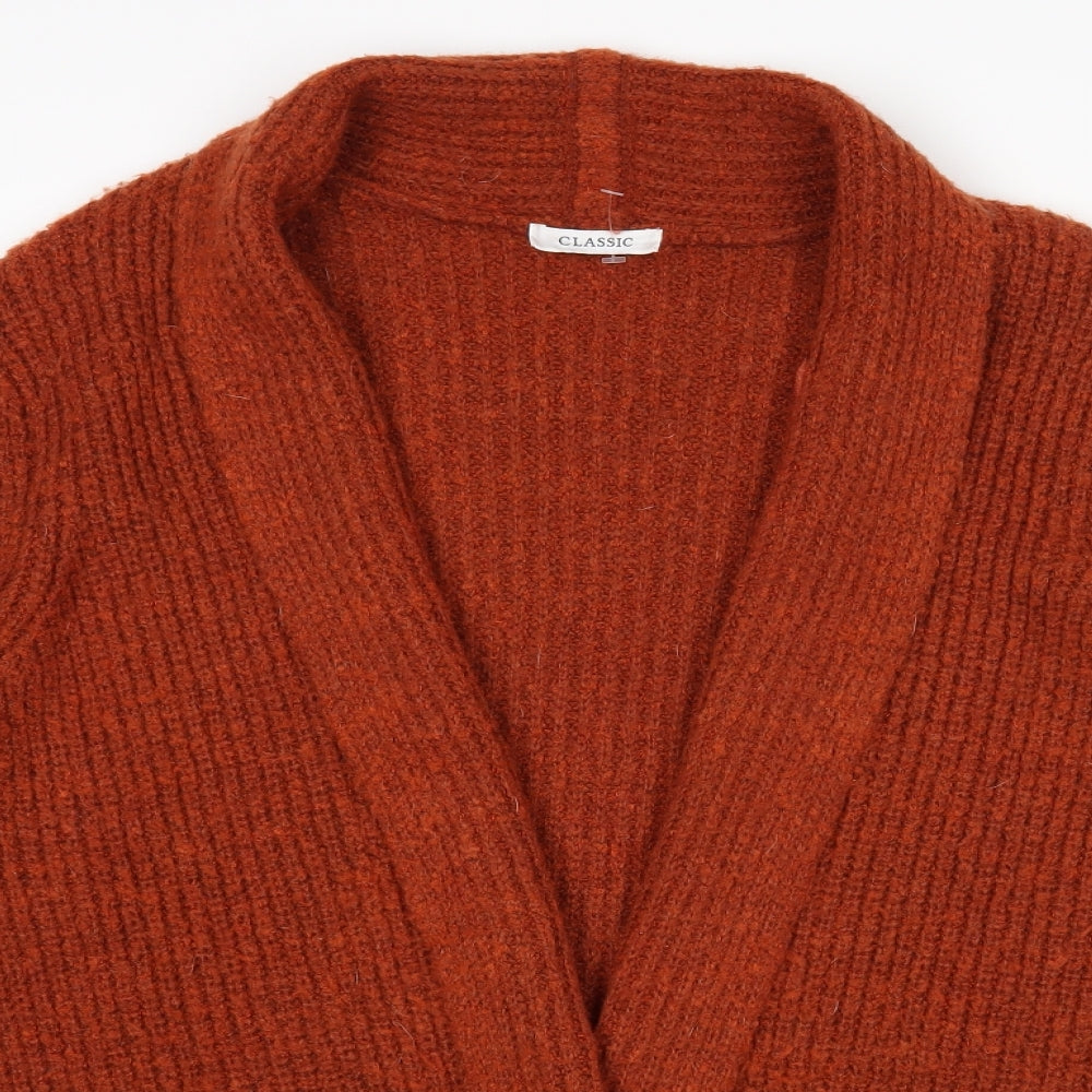 M&S Womens Orange   Wrap Jumper Size 18