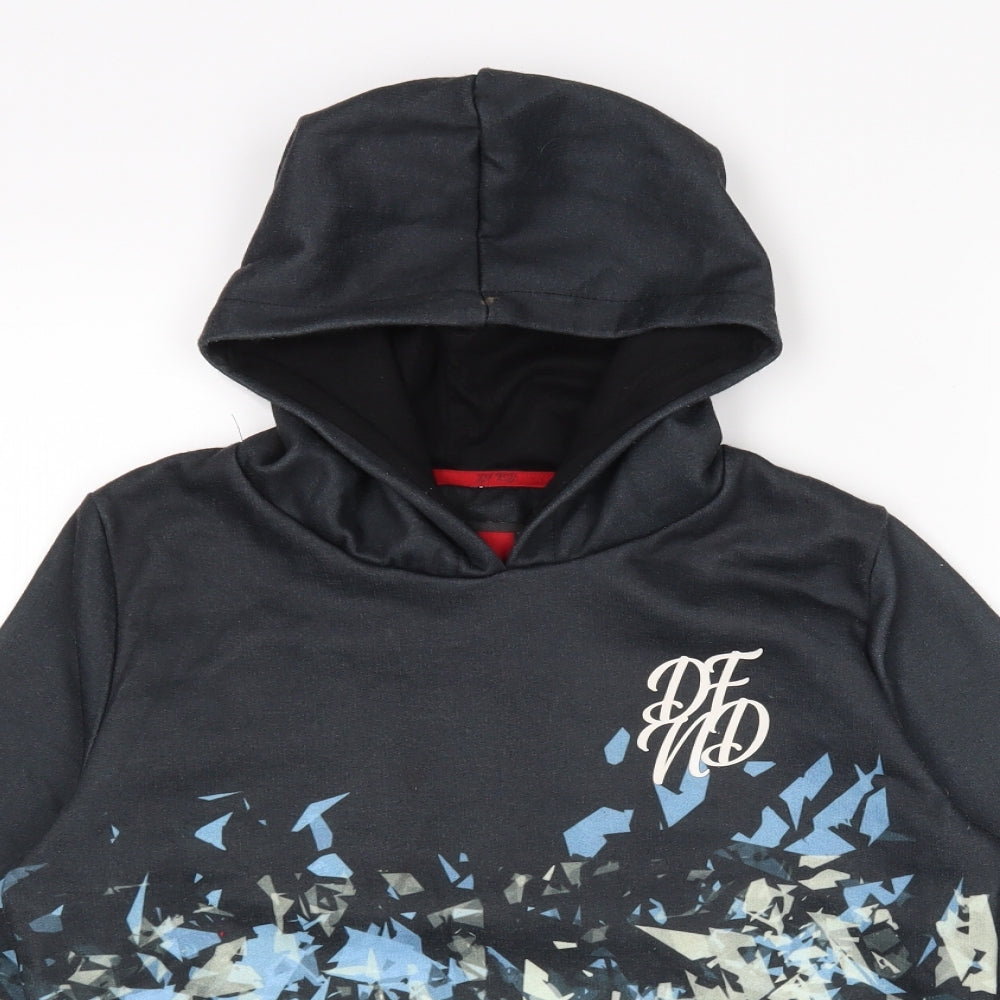 DFND Boys Black   Pullover Hoodie Size 13-14 Years