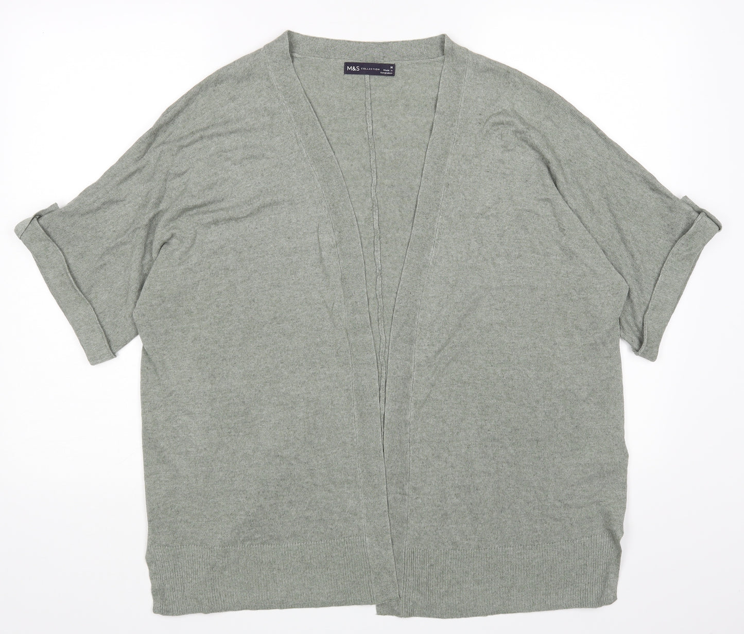 M&S Womens Green   Wrap Jumper Size M