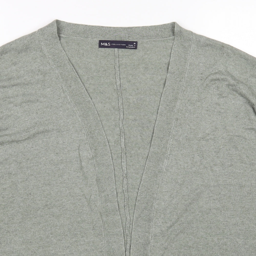 M&S Womens Green   Wrap Jumper Size M