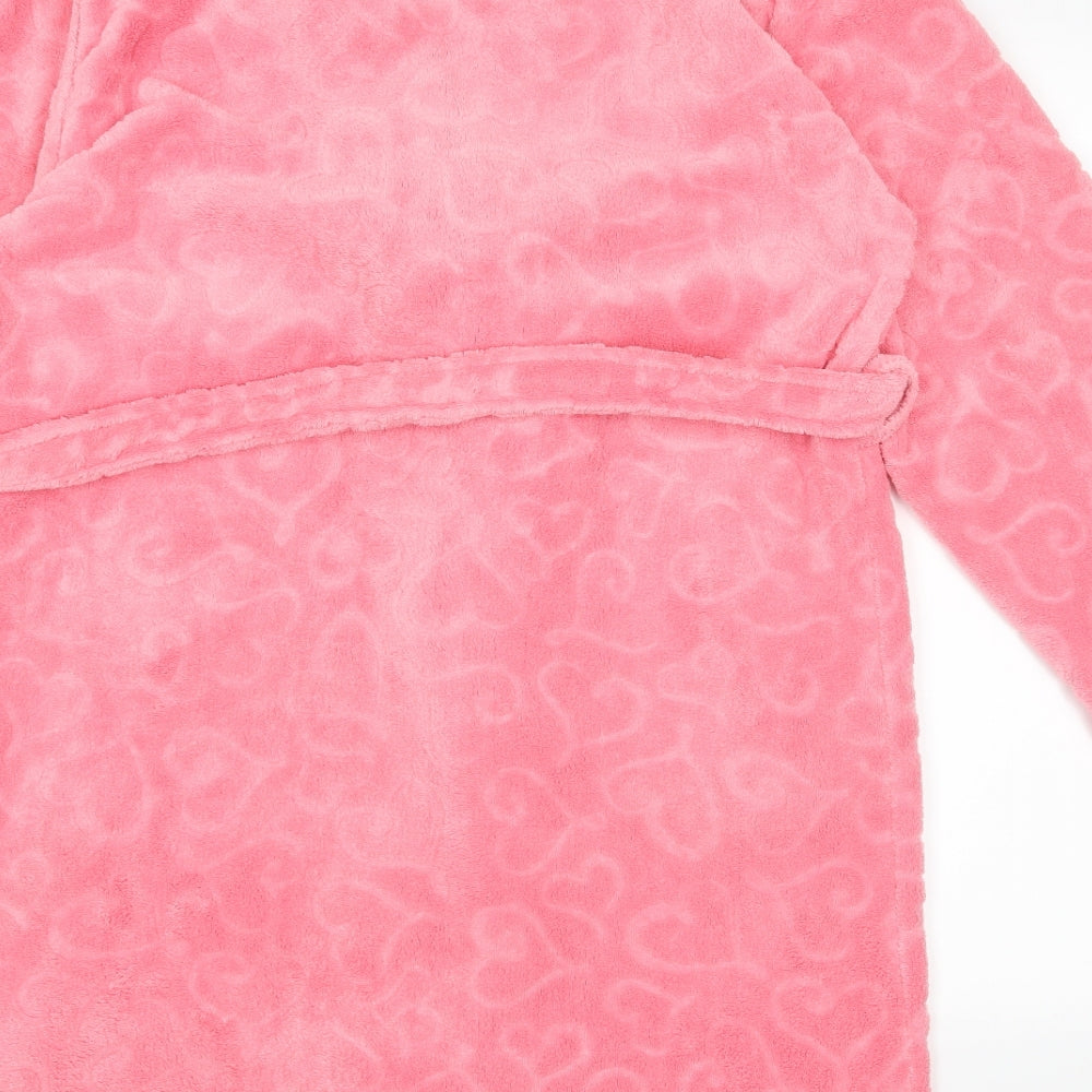 F&F Womens Pink Solid  Kimono Robe Size M